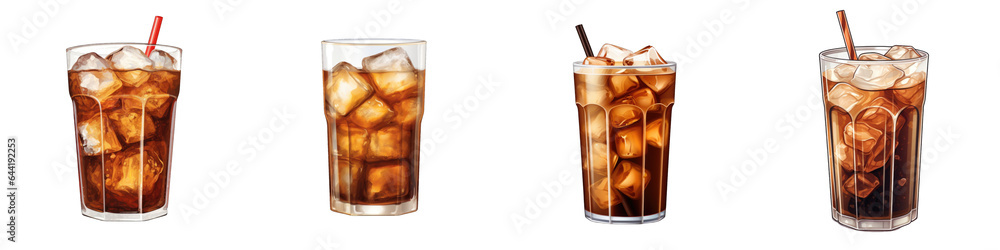 Cold Brew clipart collection, vector, icons isolated on transparent ...