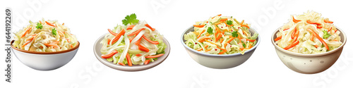 Coleslaw clipart collection, vector, icons isolated on transparent background photo