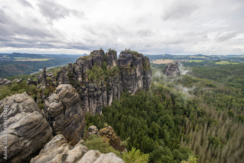 Fototapeta premium Schrammsteine in Sachsen