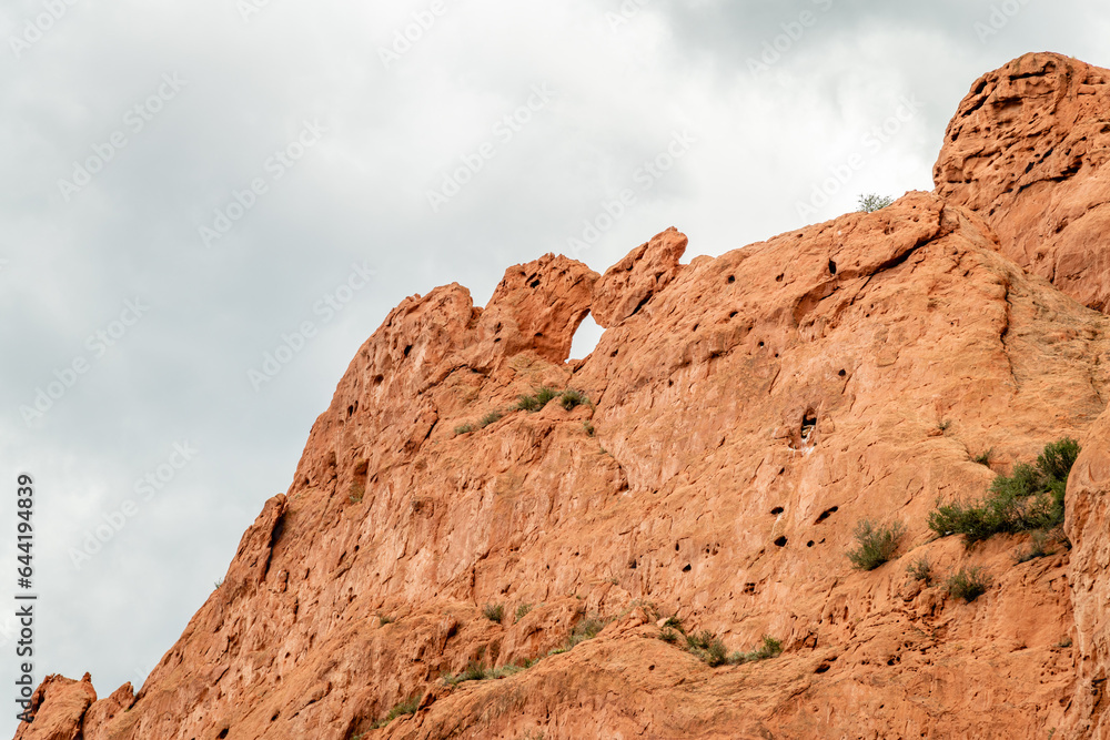 Kissing Camel Rock at Garden of the Gods, Colorado Springs, Colorado.