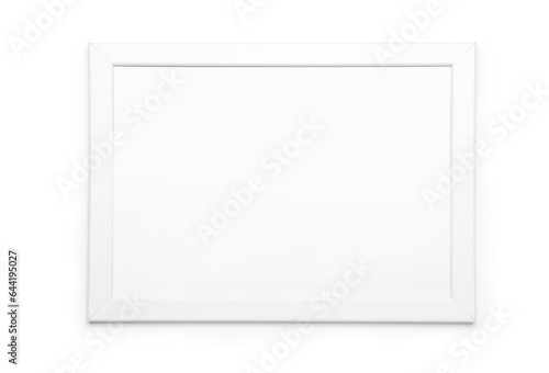 Blank picture frame on white background