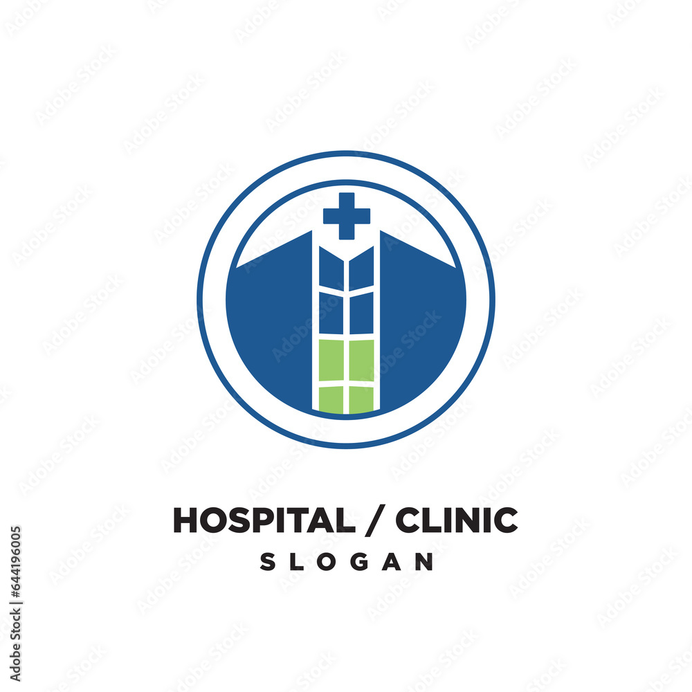 HOSPITAL CLINIC ICON LOGO VECTOR TEMPLATE HOSPITAL CLINIC ICON LOGO VECTOR TEMPLATE