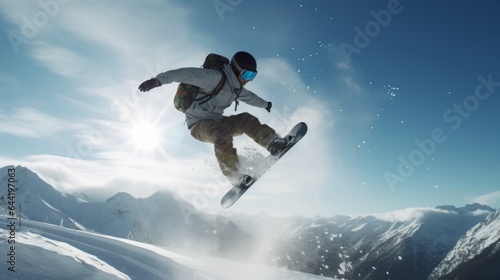 snowboarding jumping.