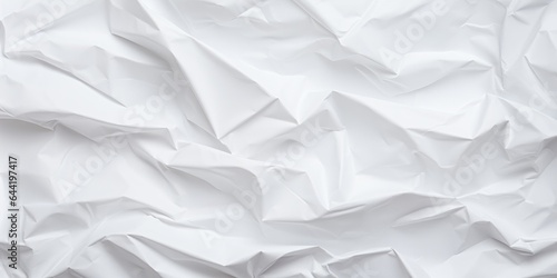 Wallpaper Mural White crumpled paper texture background. generative ai Torontodigital.ca
