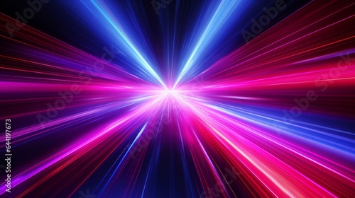 Abstract colorful lines of light on a vibrant background