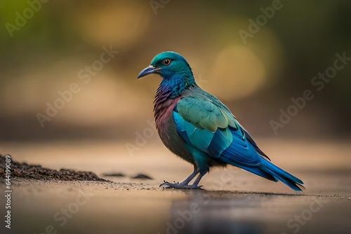 lilac breasted roller on ground © Aansa