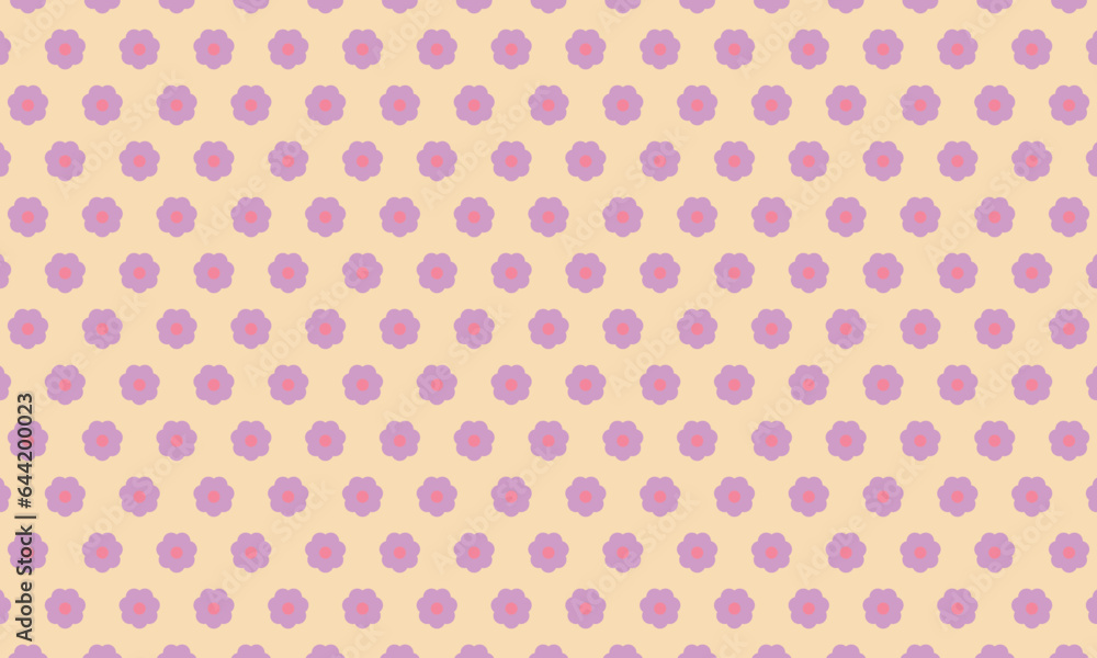 Flower seamless pattern. Cherry blossom spring pattern on light background. Vector illustration