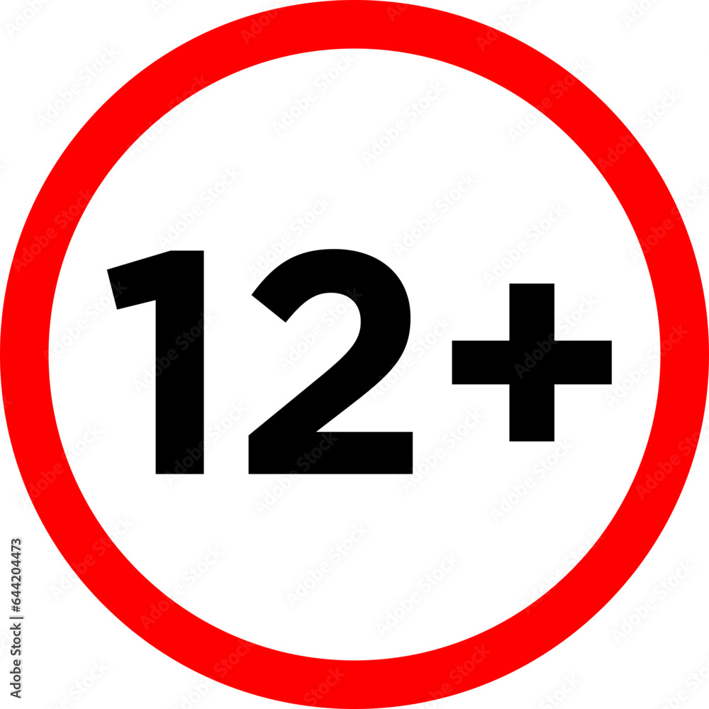 Set marks age limit sing restriction. Vector icons for children censoring content. Set marks age limit sing restriction. Vector icons for children censoring content.