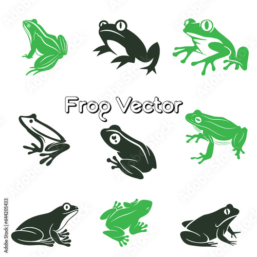 set of frogs vector art design, frog, vector, animal, illustration, green, symbol, nature, cartoon, icon, cute, lizard, sign, design, alphabet, art, letter, paint, amphibian, dragon, leaf, color, wild