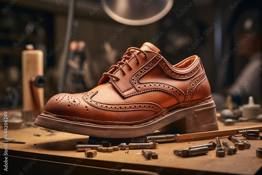 Shoe repair and tailoring. Shoemaker workshop. Shoe repair and tailoring. Shoemaker workshop.