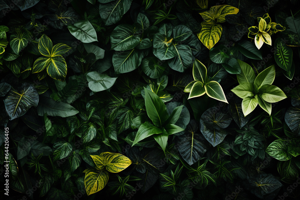 Background of green leaves and plants Background of green leaves and plants