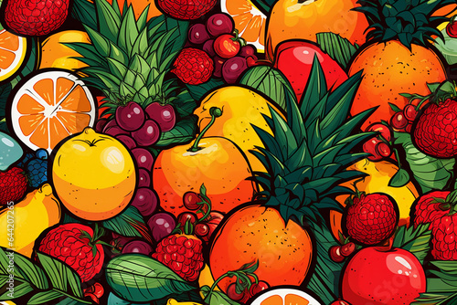 Fruit background. Lots of fruit.