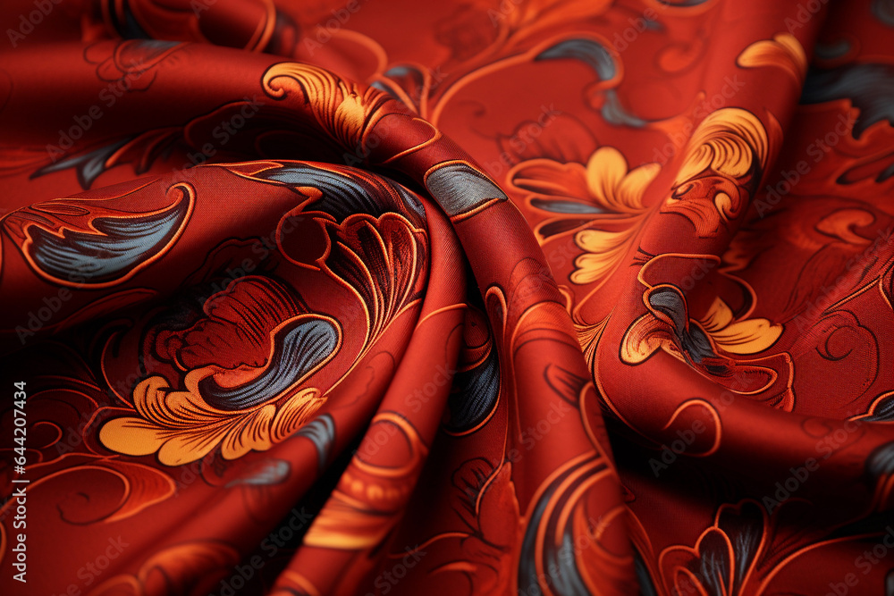 Beautiful silk fabric with flowers. Beautiful silk fabric with flowers.