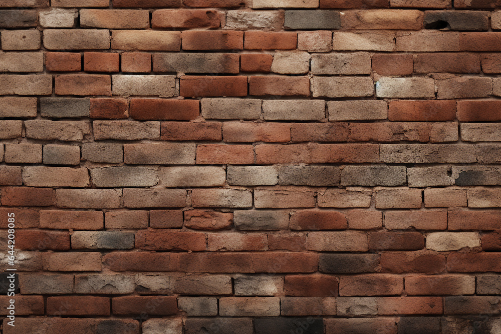 Fototapeta premium Red old brick background and texture.