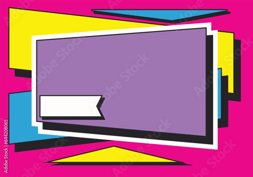 Abstract background in a 90s aesthetic. Vector illustration with empty space.