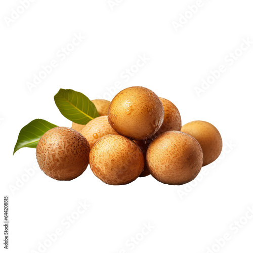 Longan isolated on transparent background. Concept of healthy fruit.