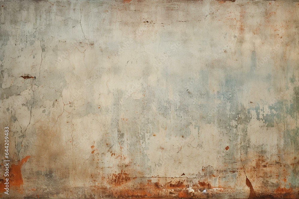 Old, worn-out background with distressed wall texture. Generative AI