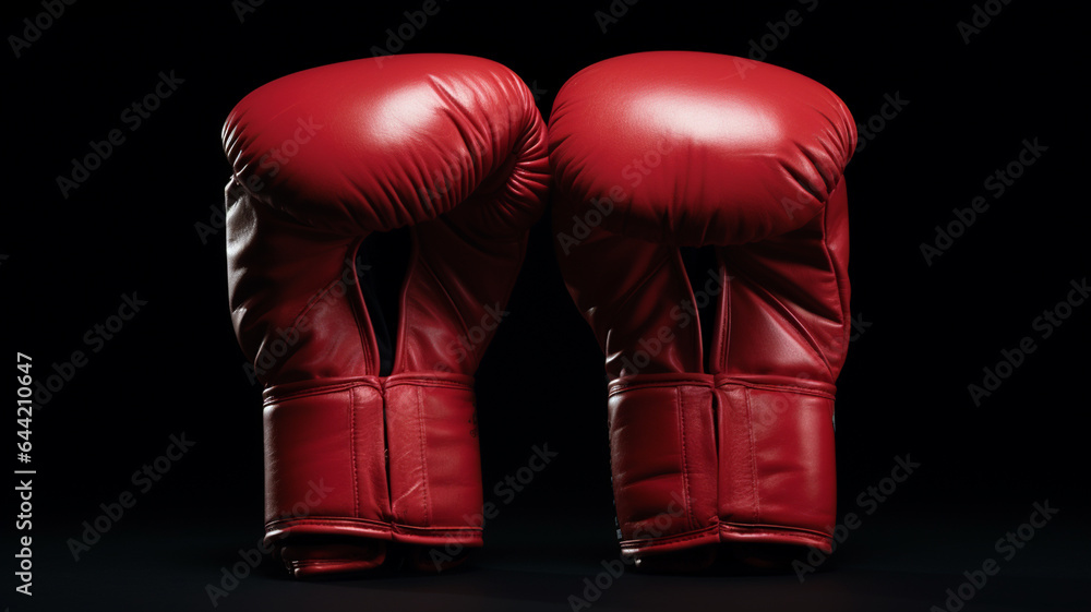 boxing gloves in a dark background