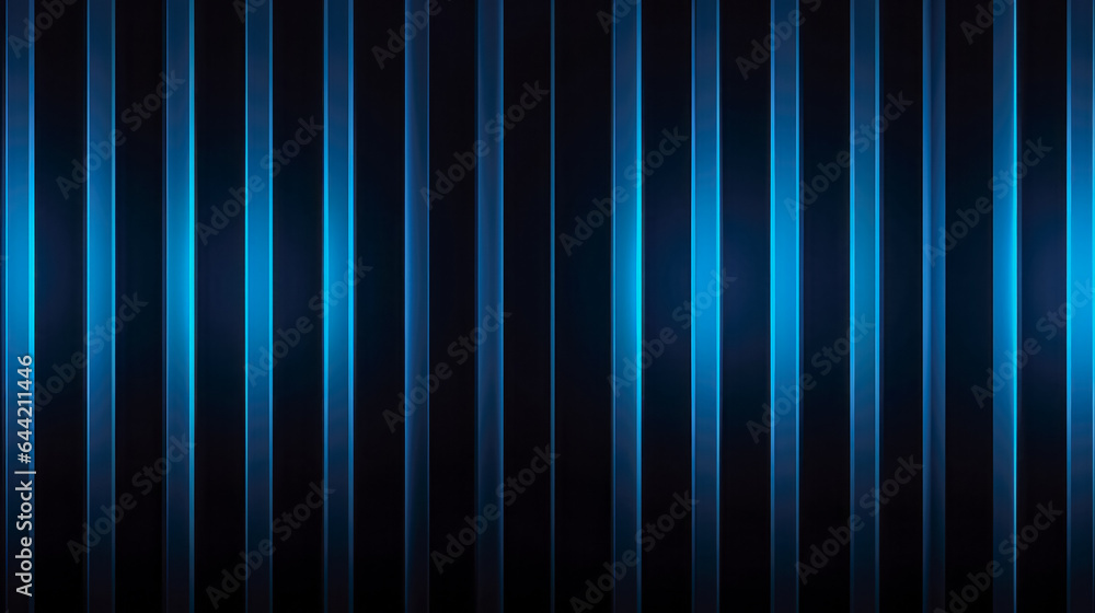 Blue neon stripes on a black background. Blue neon stripes on a black background.