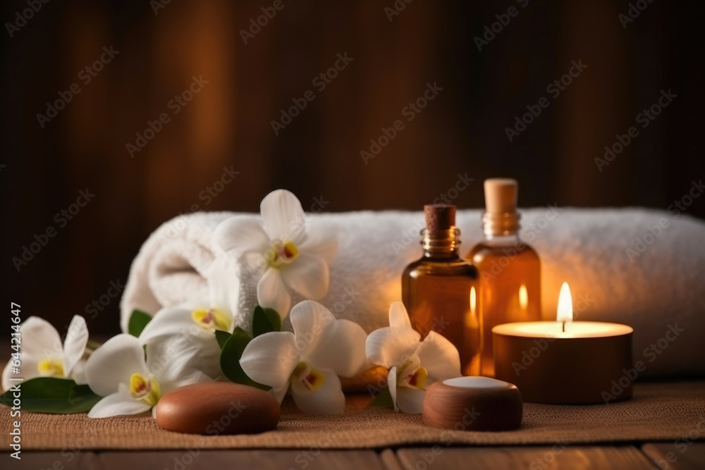 Peaceful Spa Environment with Candles