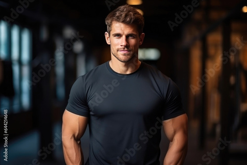Active Lifestyle: Handsome Man in Sports Tee
