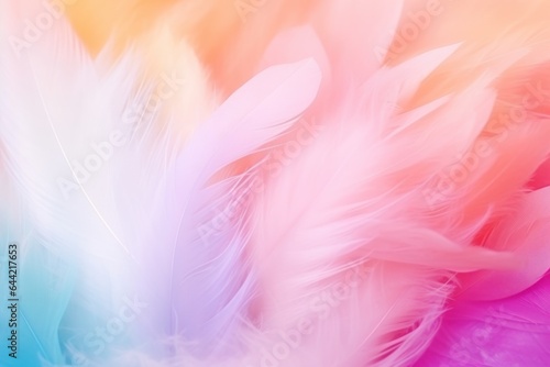 Background of multi-colored feathers © Оксана Олейник
