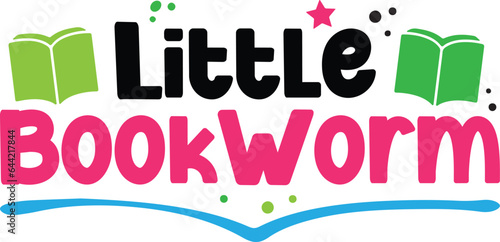 Litrle Bookworm Vector