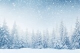 winter background blurred forest