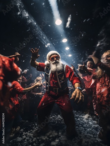 Santa Claws at a nightclub.  © Matt