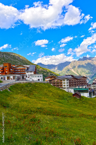 Hochsölden, Hoteldorf im südlichen Teil des Ötztals, Tirol/ Österreich