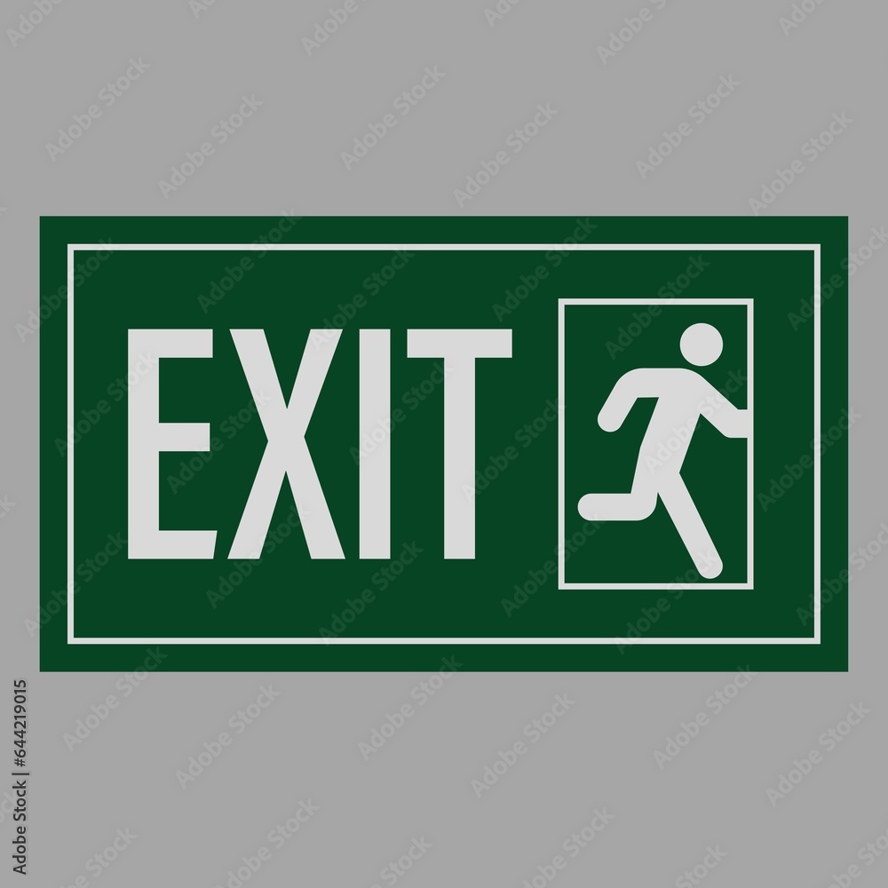 emergency exit sign emergency exit sign