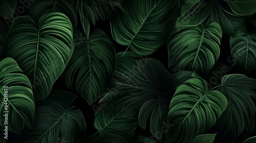 abstract green leaf   leaf nature background  tropical leaf background