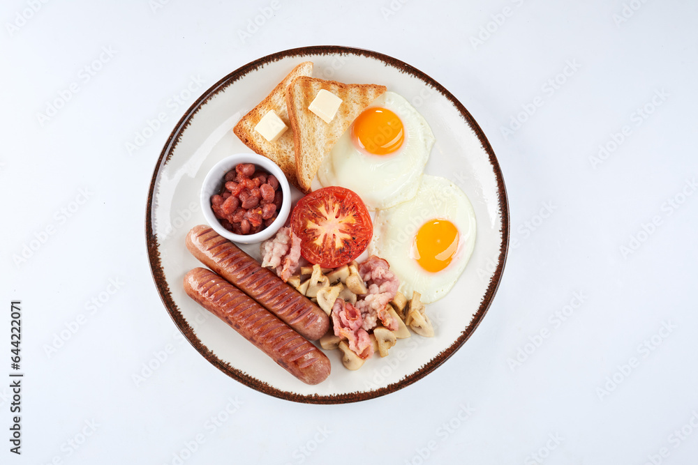 traditional breakfast on the plate traditional breakfast on the plate