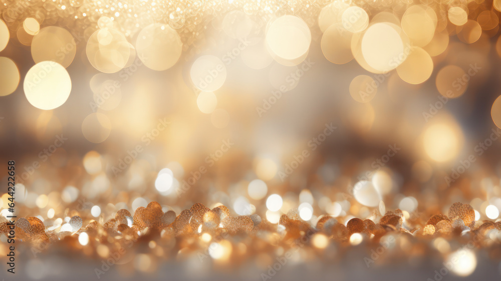 Gold and White Out of Focus Background with Glitter Lights Gold and White Out of Focus Background with Glitter Lights