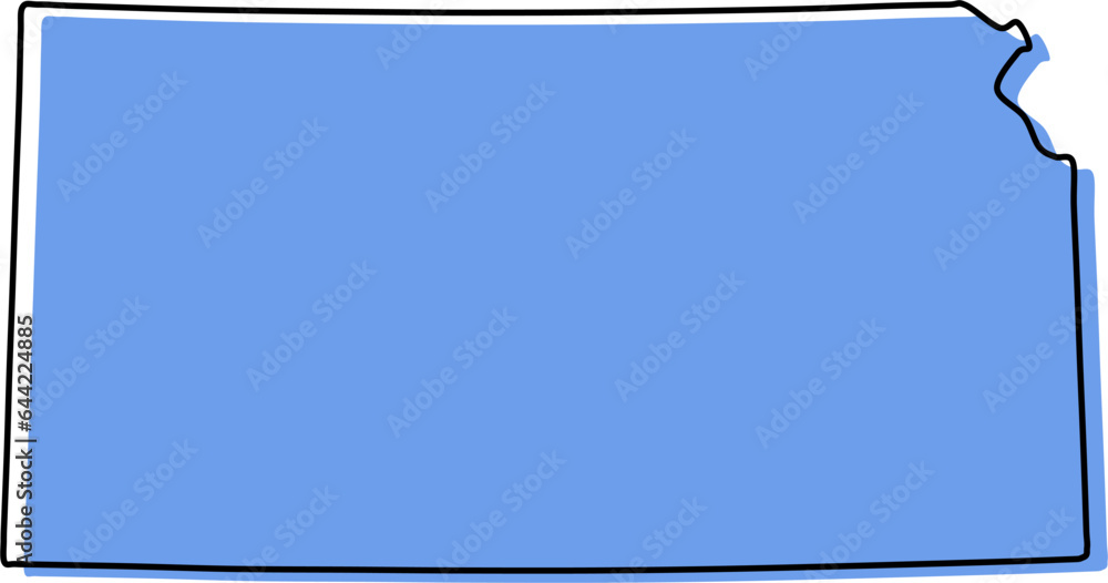 kansas map, kansas vector, kansas outline, kansas stylized kansas map, kansas vector, kansas outline, kansas stylized