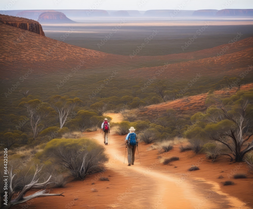 Senior Couple Hiking 