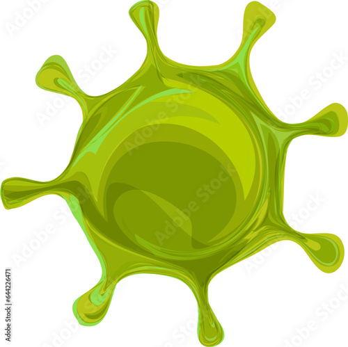 Coronavirus infection flu pandemic medical concept. Microbiology science danger patogen infect sars virus. Vector ilustration isolated on background. Flat design.