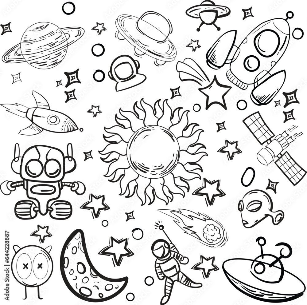Fototapeta premium DOODLE space