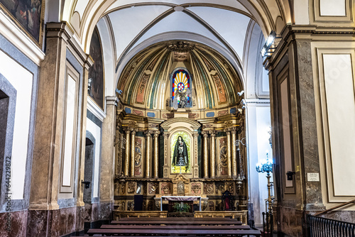 Interior of Catedral Metropolitana of Buenos Aires, Argentina, an attraction in plaza de Mayo, Buenos Aires © rudiernst