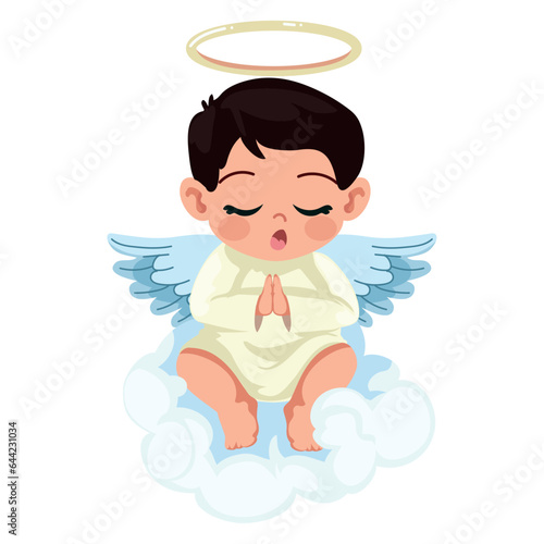 little angel in a cloud icon