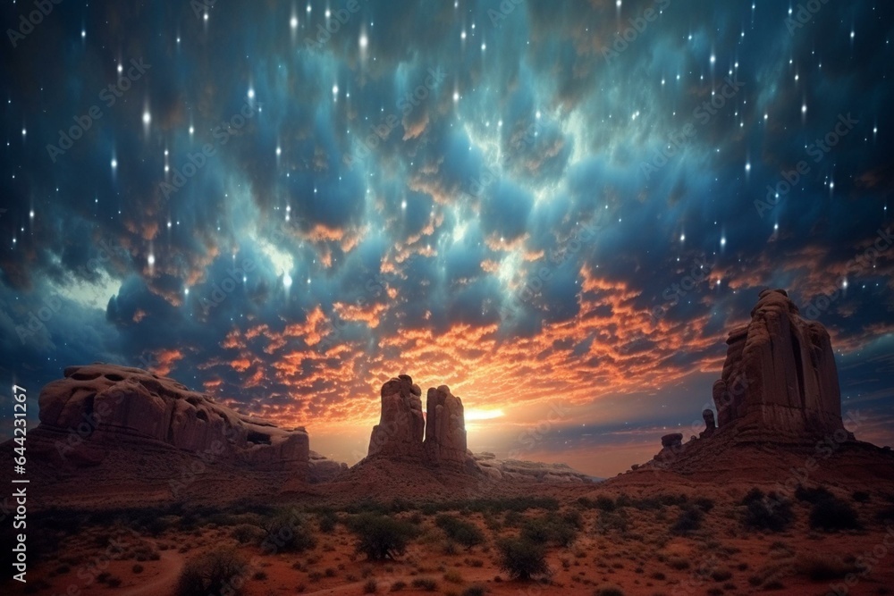 Beautiful celestial formations. Generative AI