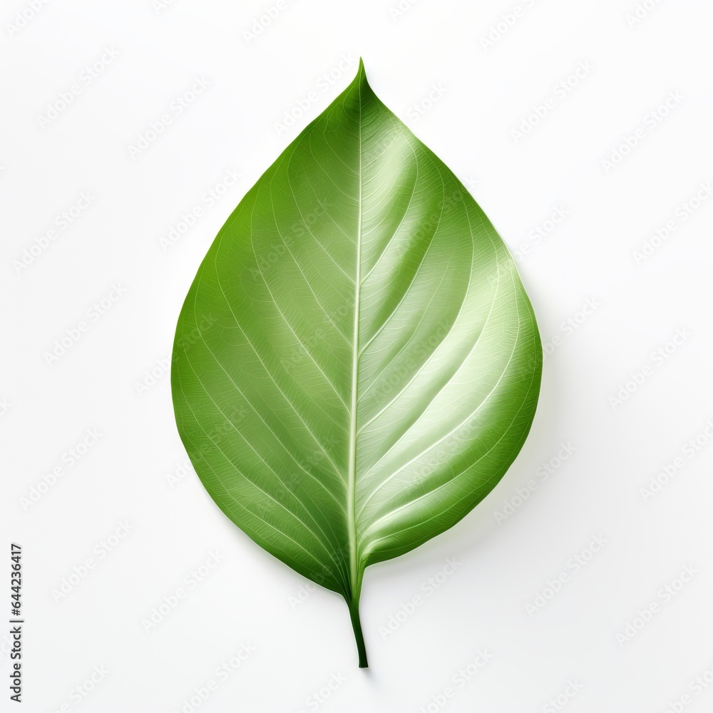 Obraz premium Photo of Magnolia Leaf isolated on a white background