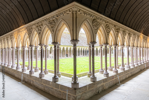 The Mont-Saint-Michel Abbey is an abbey located within the city and island of Mont-Saint-Michel in Normandy, in the department of Manche