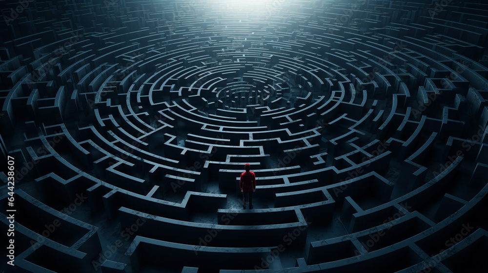 labyrinth with many maze in front of each other labyrinth with many maze in front of each other
