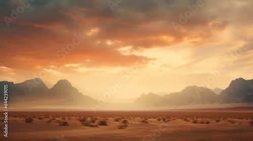 an aesthetically pleasing photograph of a desert landscape