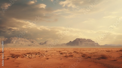 an aesthetically pleasing photograph of a desert landscape © Muhammad