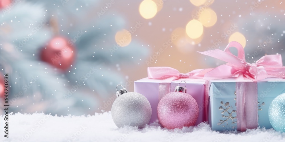 Merry Christmas and Happy new year. Festive background with gift boxes. Christmas gift box Merry Christmas and Happy new year. Festive background with gift boxes. Christmas gift box