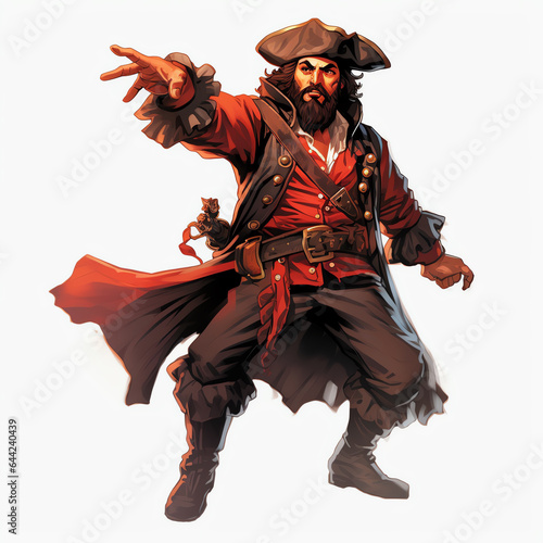  a man dressed in a pirate costume