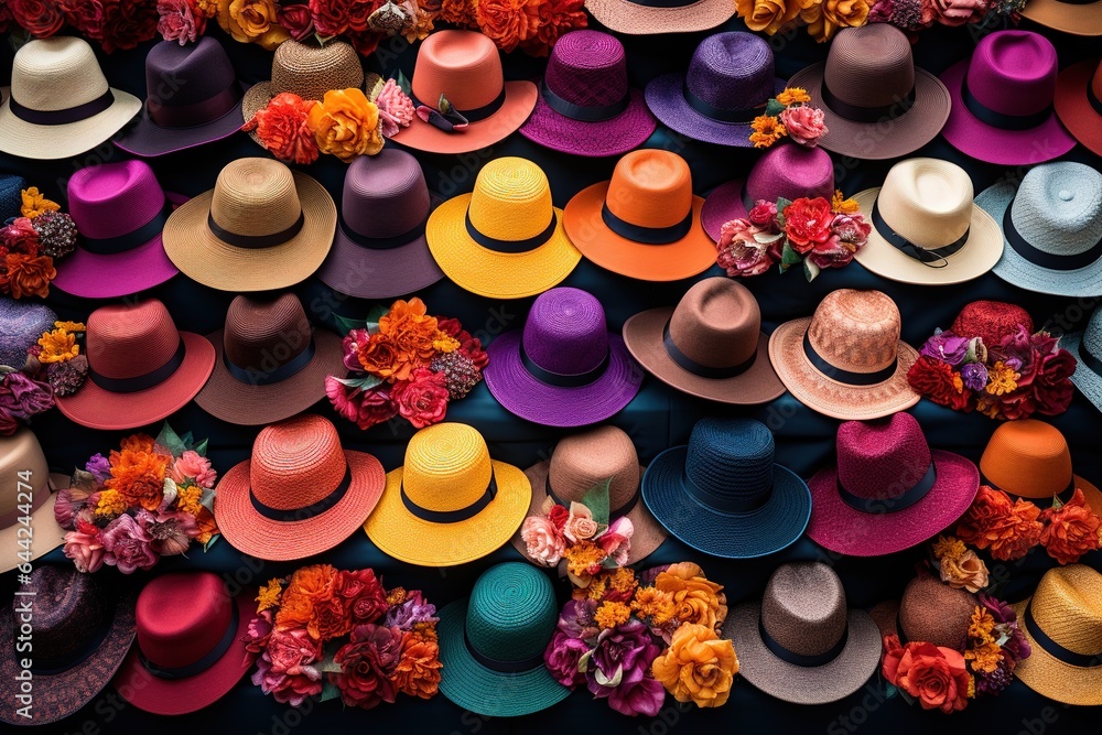 Colorful hats High quality photo