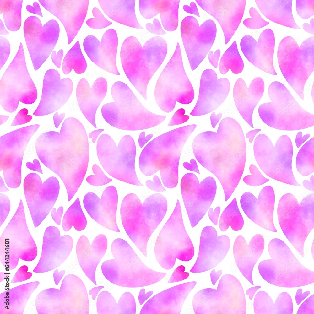 Valentines hearts seamless cartoon love pattern for wrapping paper and fabrics and kids clothes print and festive Valentines hearts seamless cartoon love pattern for wrapping paper and fabrics and kids clothes print and festive
